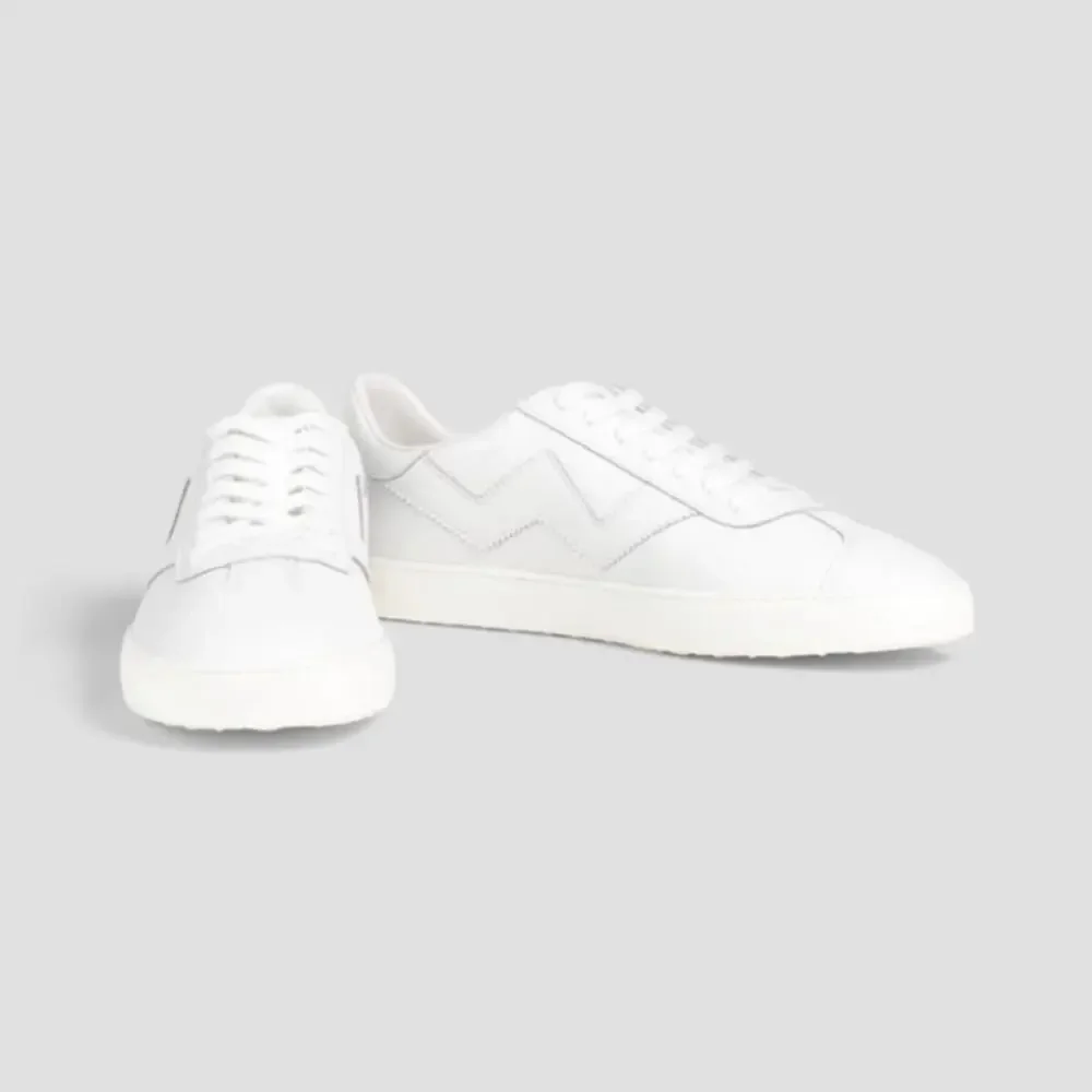 Stuart Weitzman Daryl Leather Lace Up Low Top Sneaker Size 10 Women's